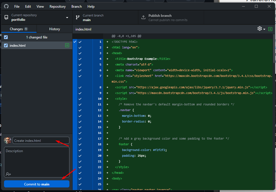 Repositórios GitHub