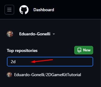 Imagem da tela de busca de repositórios no GitHub